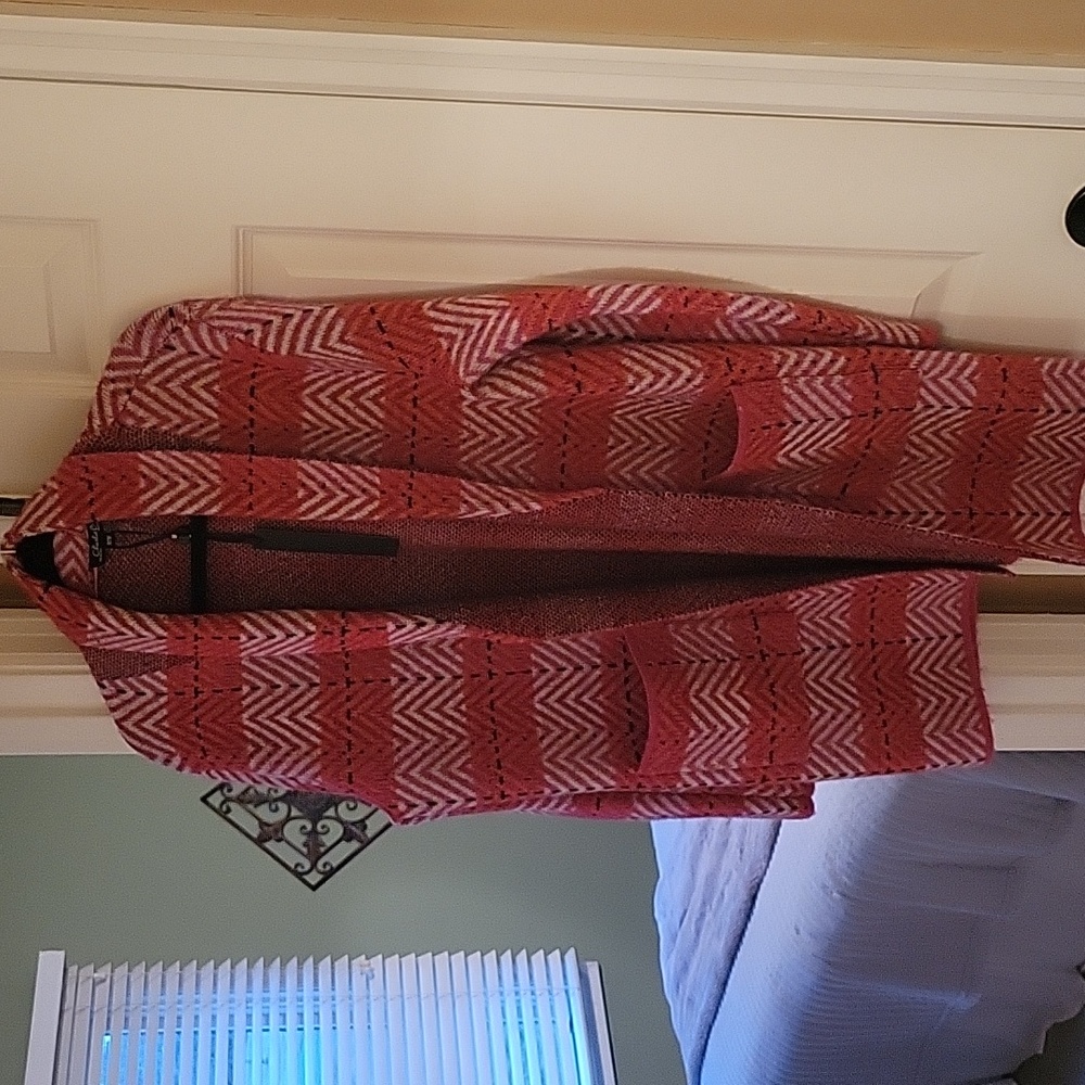 Long open cardigan